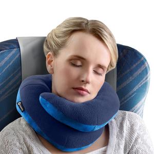 BCOZZY Chin Supporting Travel Pillow - Supports the Head, Neck and Chin in Maximum Comfort in Any Sitting Position. A Patented Product. Adult Size, NAVY