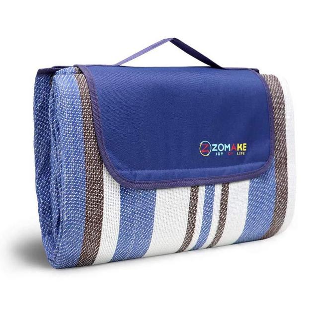 Picnic Blanket with Waterproof Backing Extra Large Washable Beach Mat for Outdoor Concert Camping