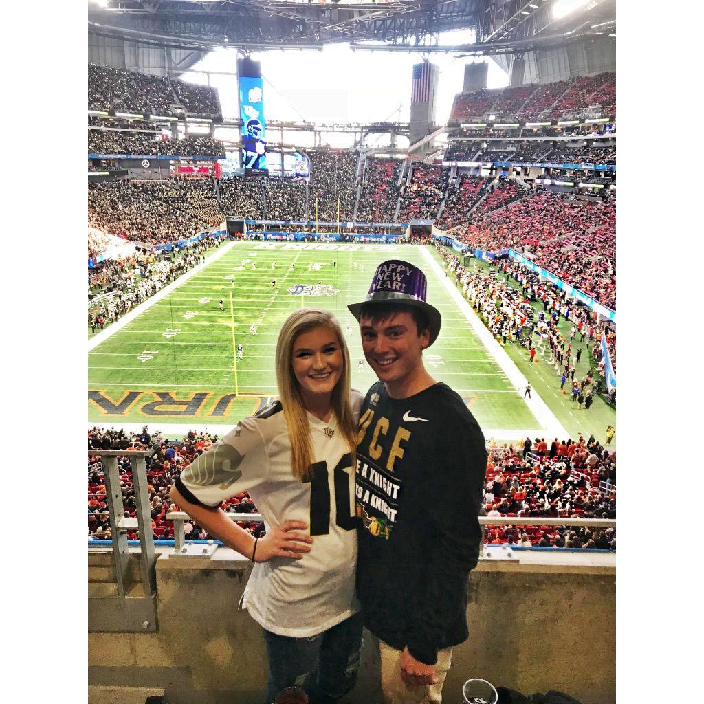 Our first vacation together, New Years Eve, Atlanta 2017-2018. We went there for the Peach Bowl UCF vs. Auburn