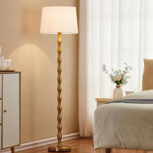 Gold Bamboo Floor Lamp
