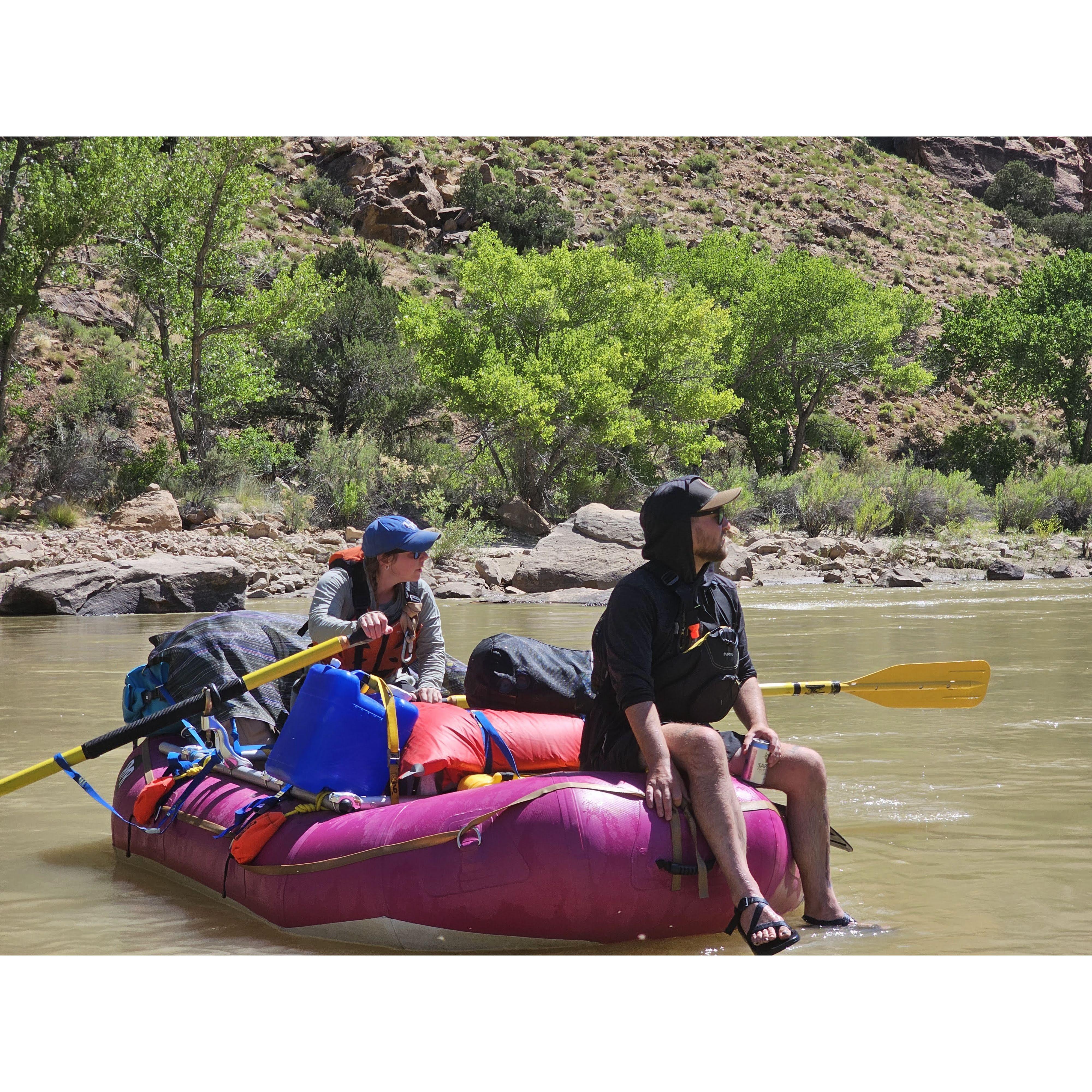 Our first overnight rafting trip together in Desolation and Gray's Canyon.