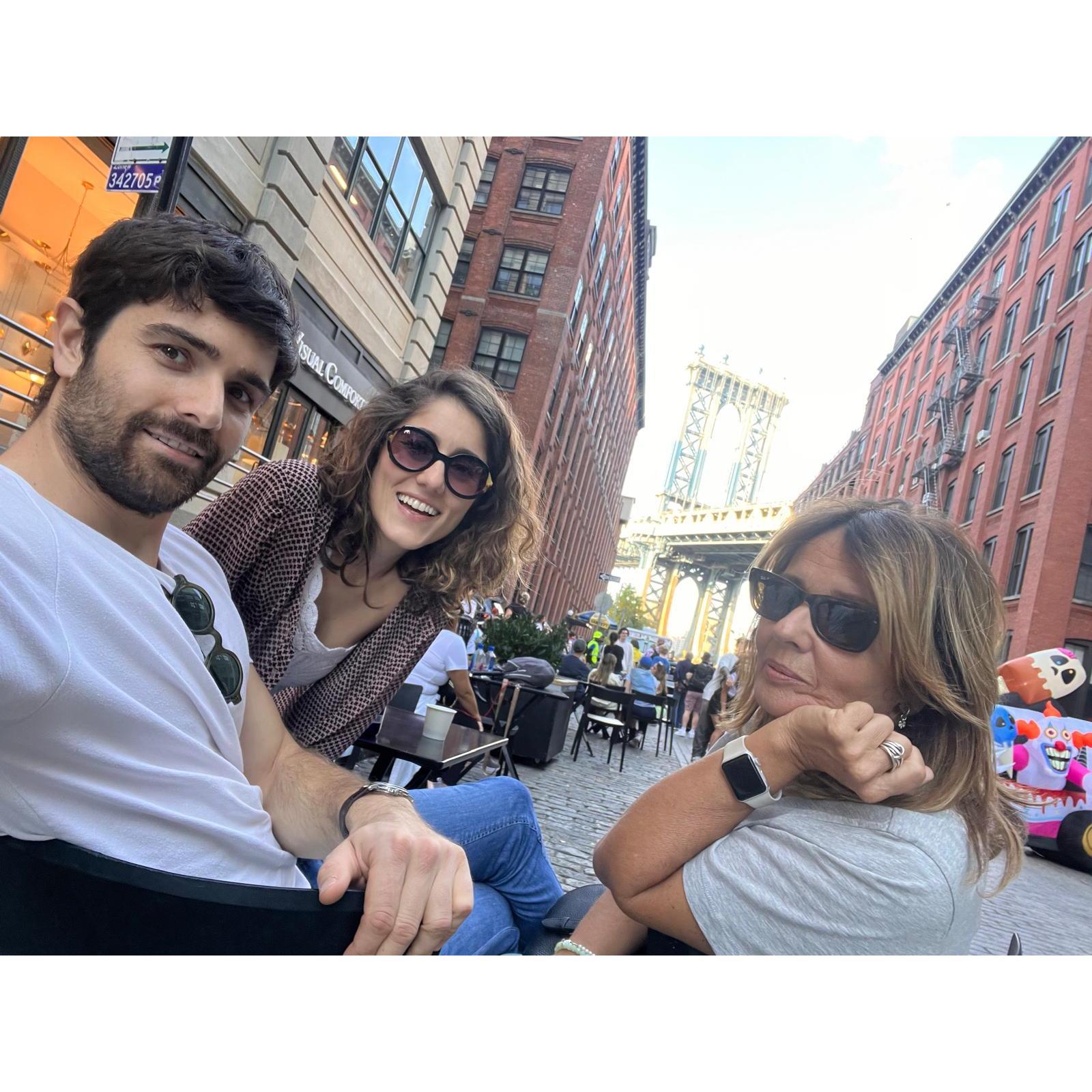 Being trendy at Dumbo with mamma Marina