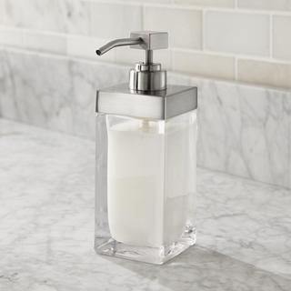 Stretten Nickel Trim Glass Soap Pump