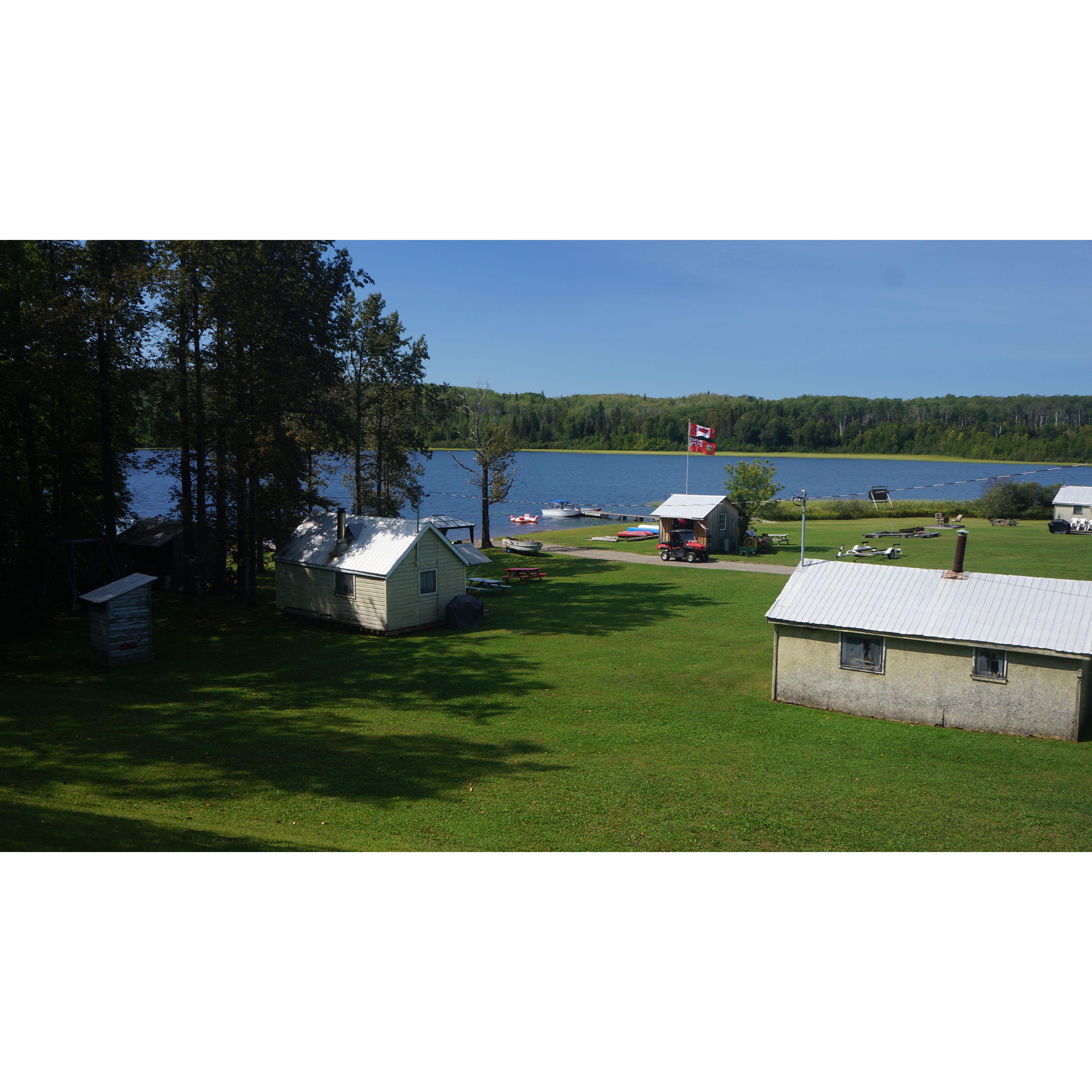 View of Camp from Cabin's #1 & 2