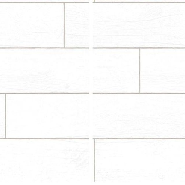 Tempaper Shiplap White Wood Planks Removable Peel and Stick Wallpaper, 20.5 in X 16.5 ft, Made in The USA (Pack of 2)