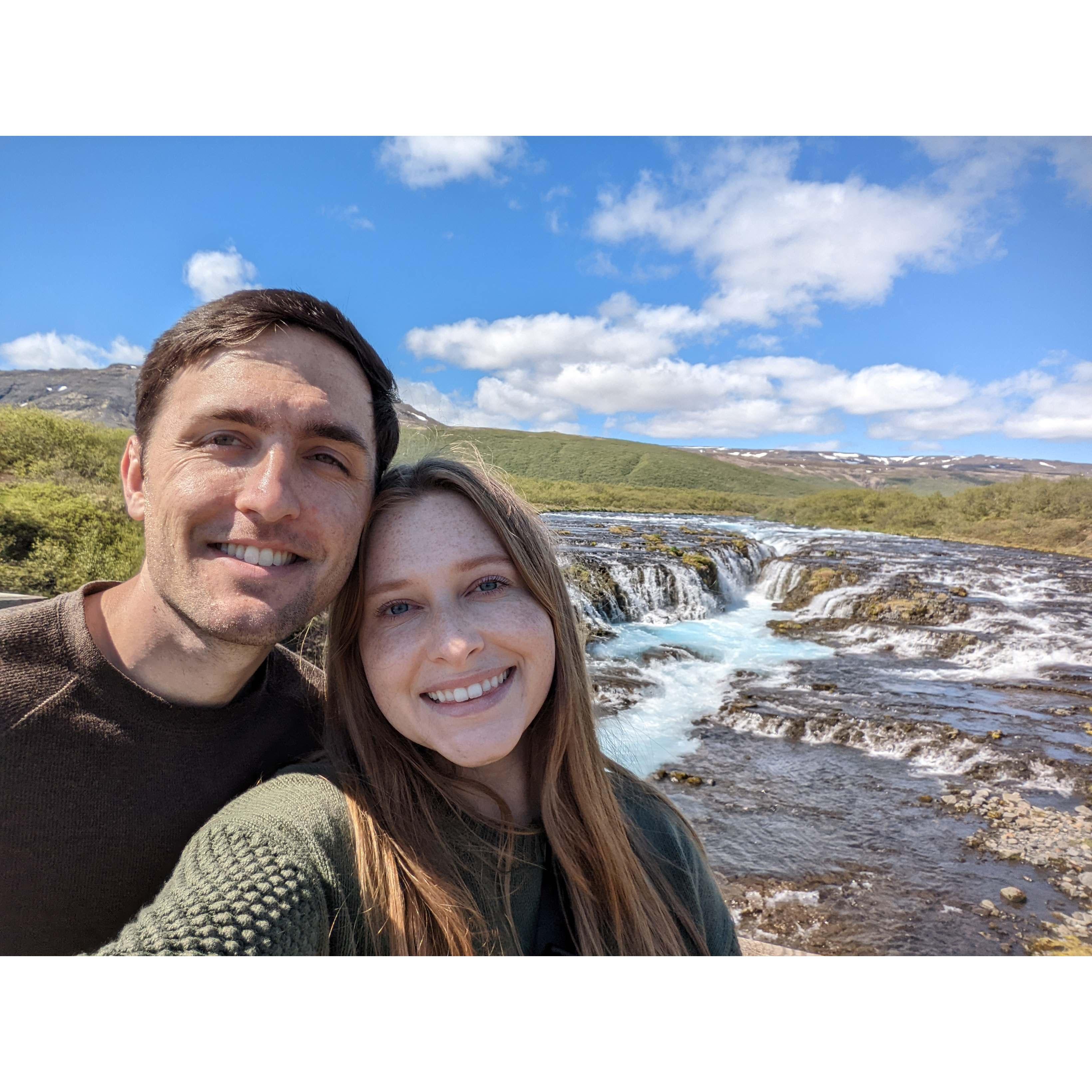 This long hike was on a flat out and back trail in the middle of Iceland. The sun was shining and the water was so blue, and little did Hannah know, Alex would be proposing in just a few short hours!