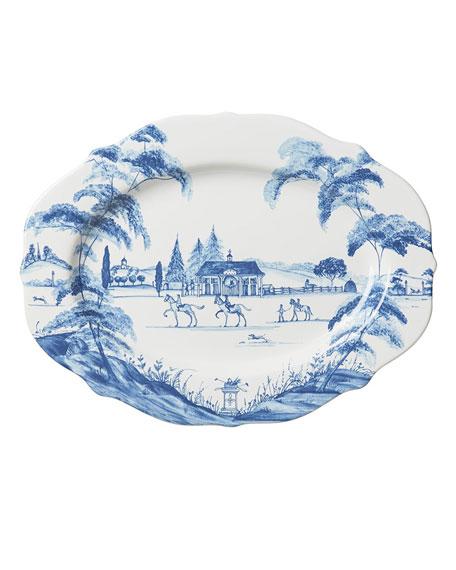 JuliskaCountry Estate Delft Blue 15" Oval Platter