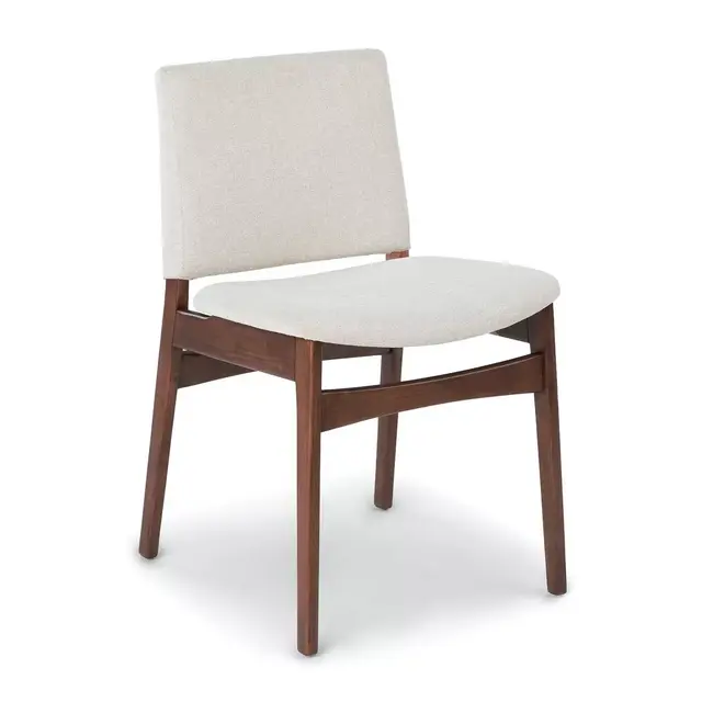 Nosh Chalk Gray Walnut Dining Chair