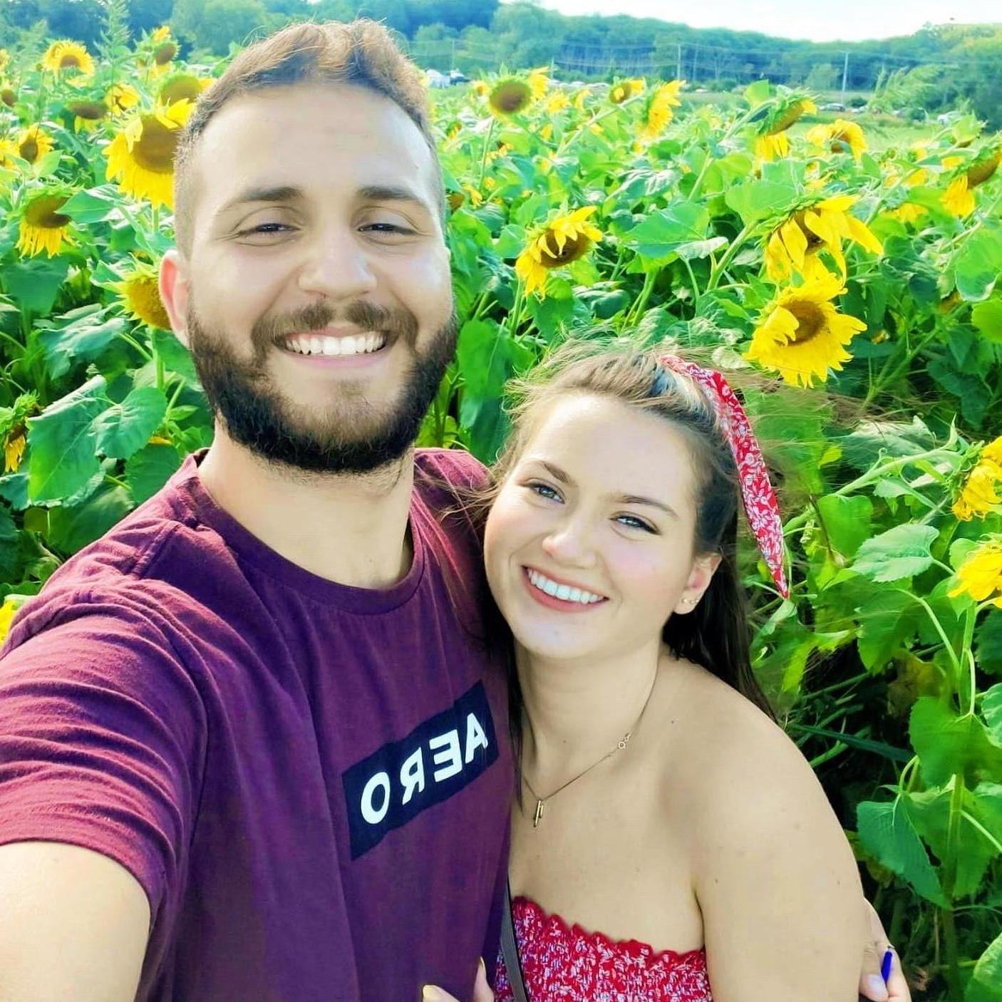 Our first official date at Colby Sunflower Farm.