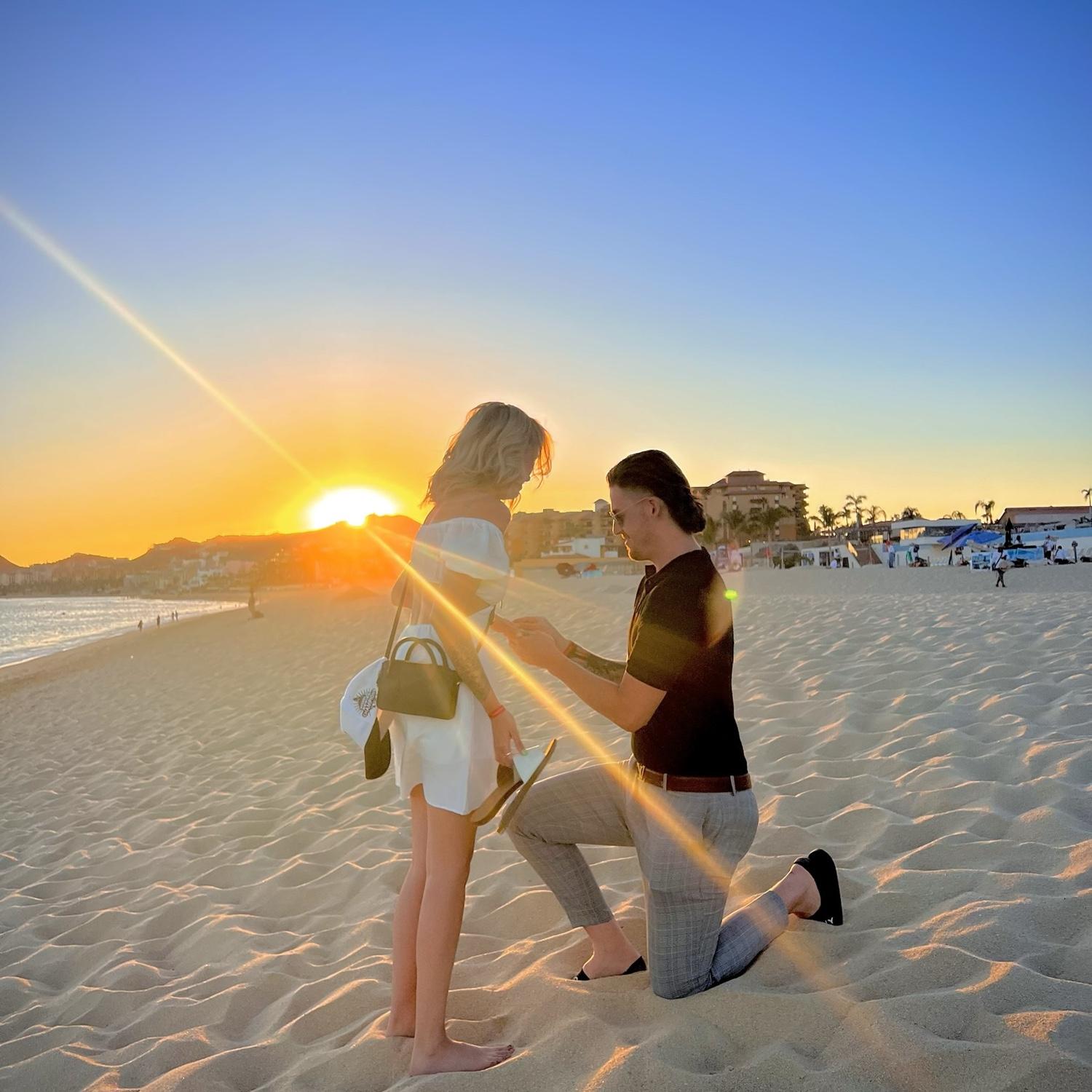 Engaged in our favourite place
