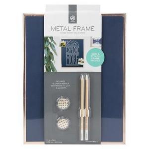 UBrands - Ubrands Copper Frame Magnetic Blue Chalk Board - 11" x 14"