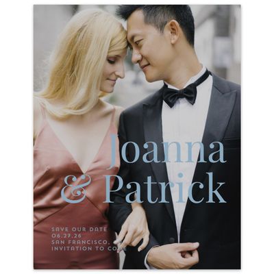 Dusty Blue Wedding Digital Save the Date - Incanta Photo
