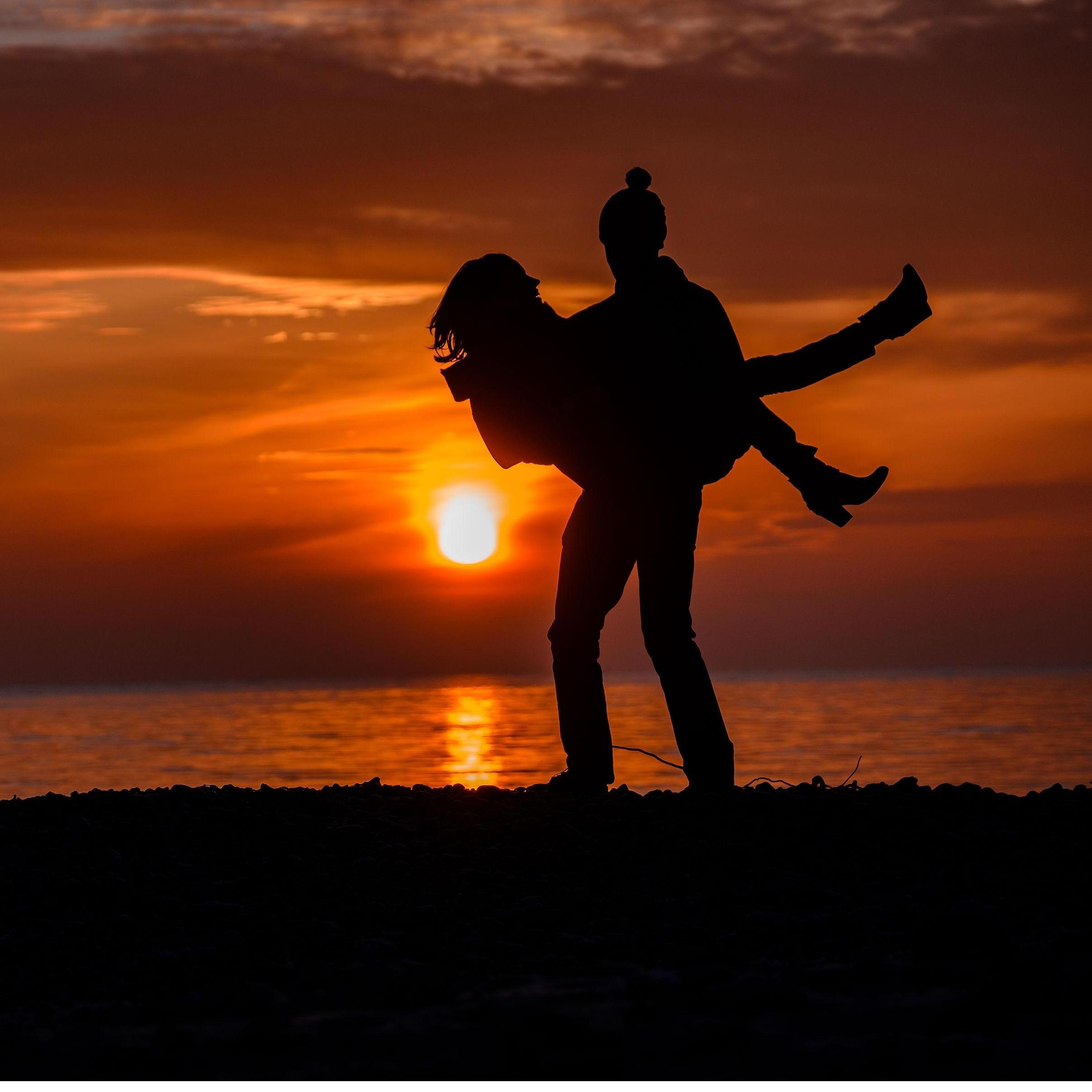 Sunrise engagement photos with Carolyn's brother Steve.
