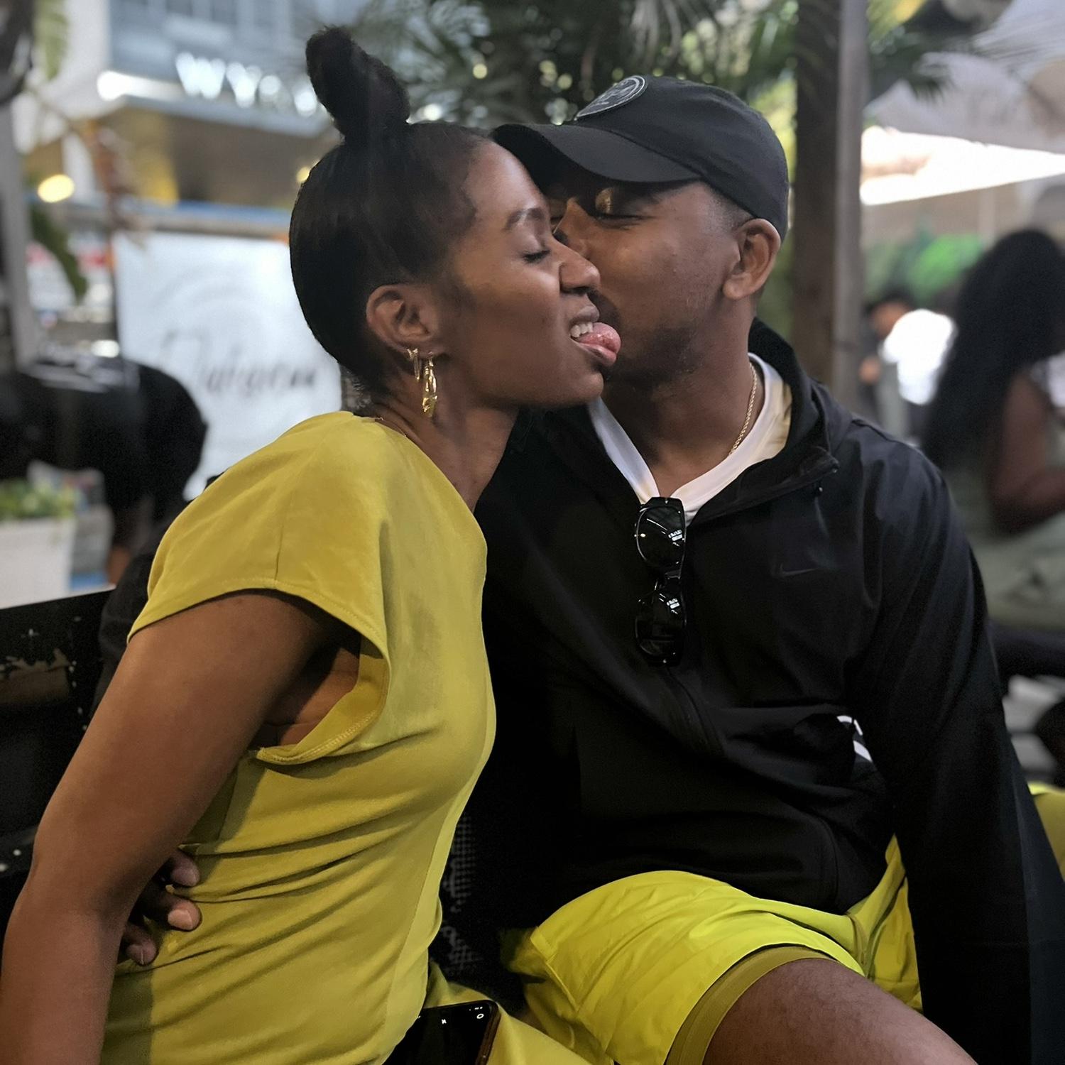 Stealing a kiss