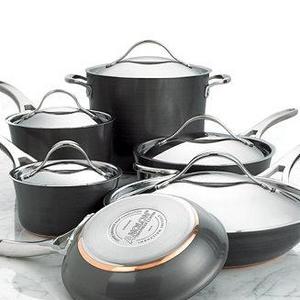 Nouvelle Hard-Anodized Copper 11 Piece Cookware Set