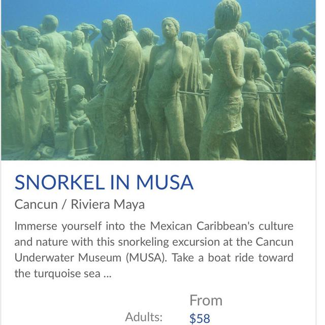 Snorkeling in an underwater museum