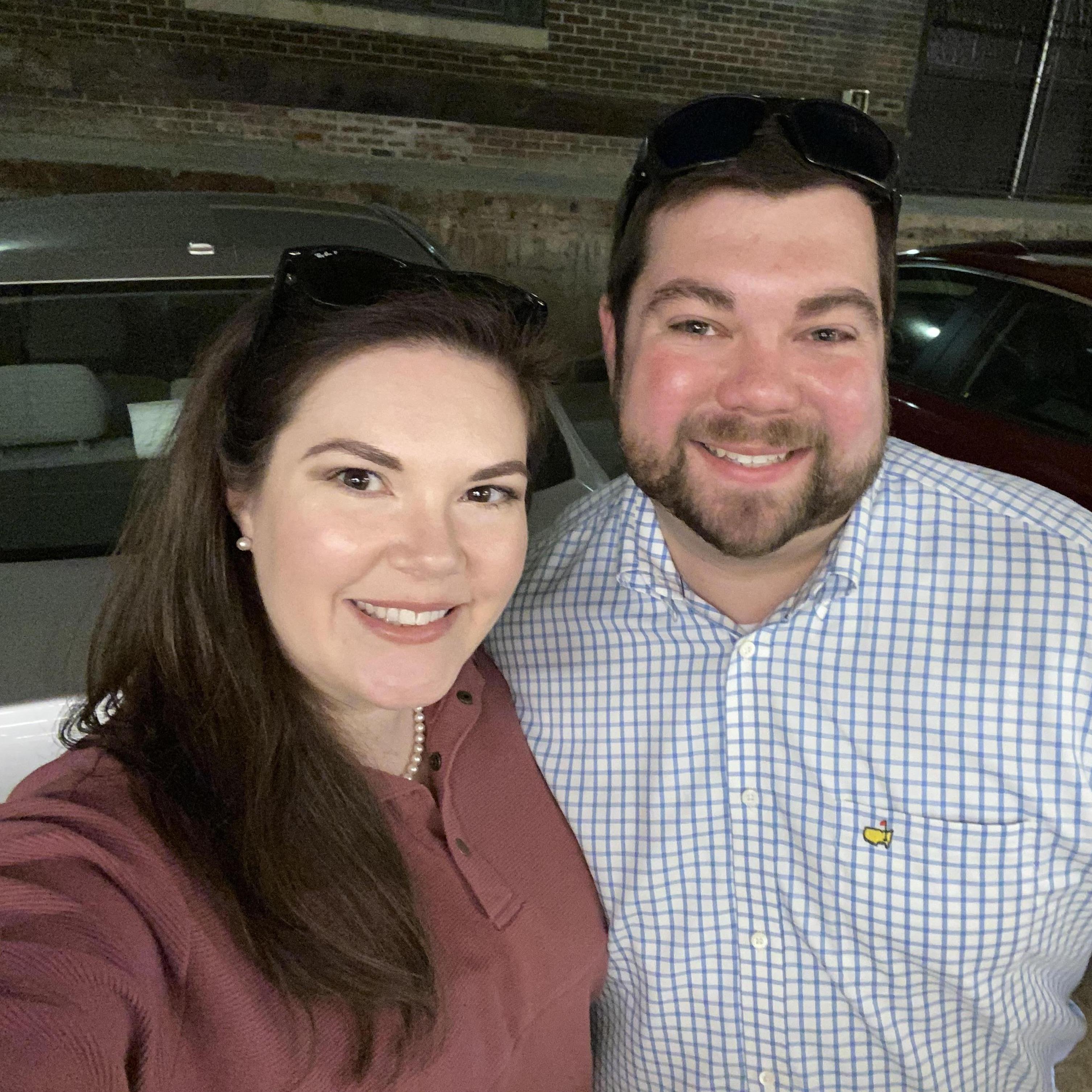 This is from our very first date. Sarah was so smart to capture this moment "so that if things work out, we will want this to look back at". Boy was she right!