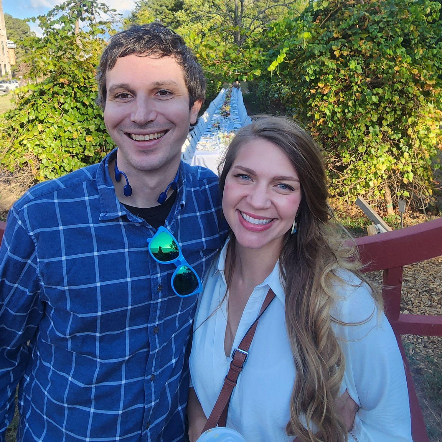 Celebrating Alec's 34th with a vineyard garden dinner
