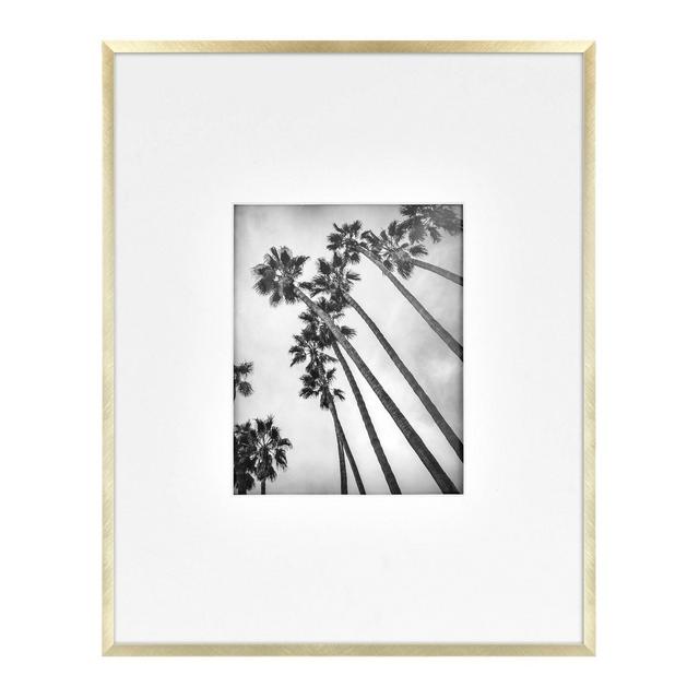 16" x 20" Matted to 8" x 10" Thin Gallery Oversized Image Frame Brass - Project 62™