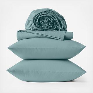 300-Thread Count Organic Percale 4-Piece Sheet Set