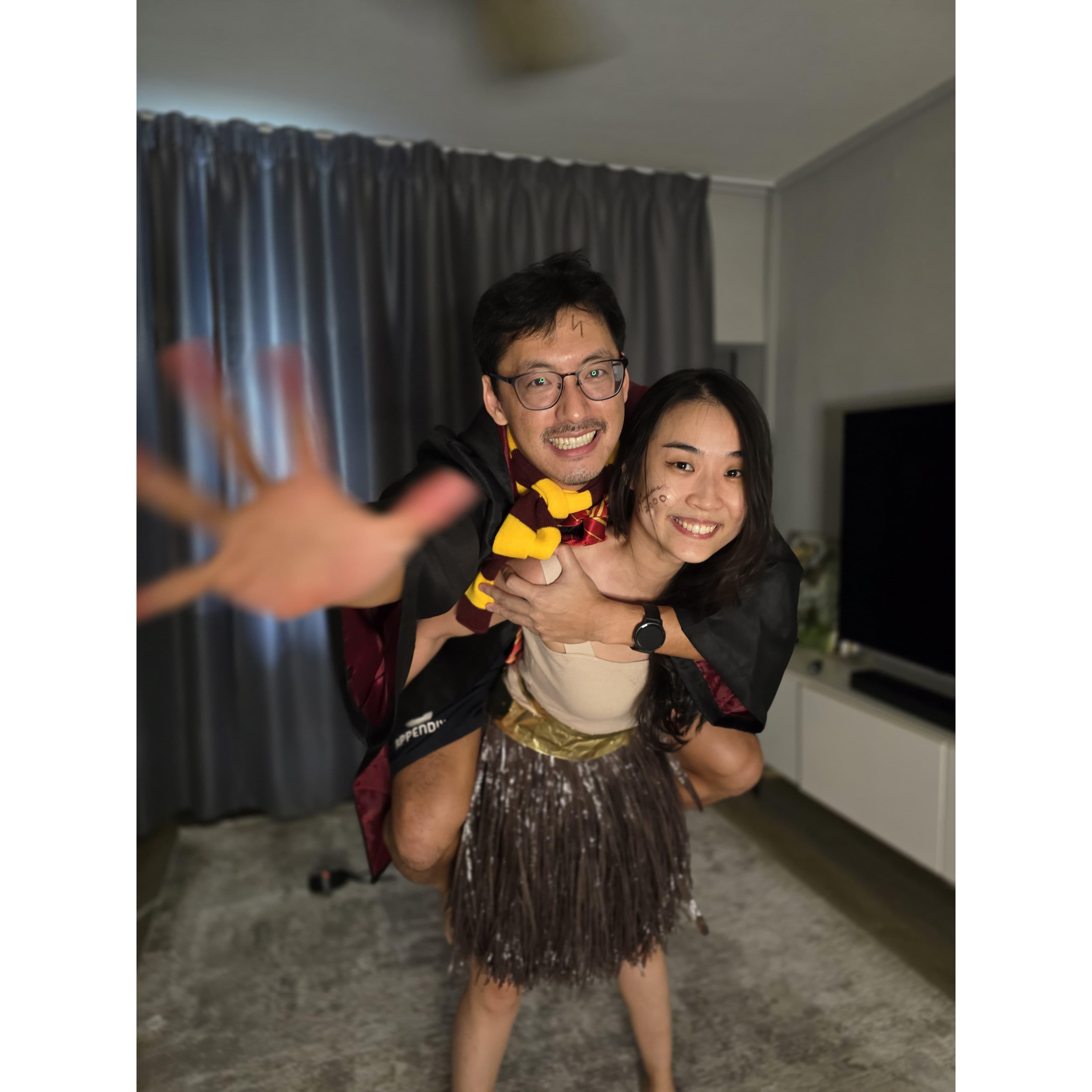 Halloween, Harry Potter on a broomstick