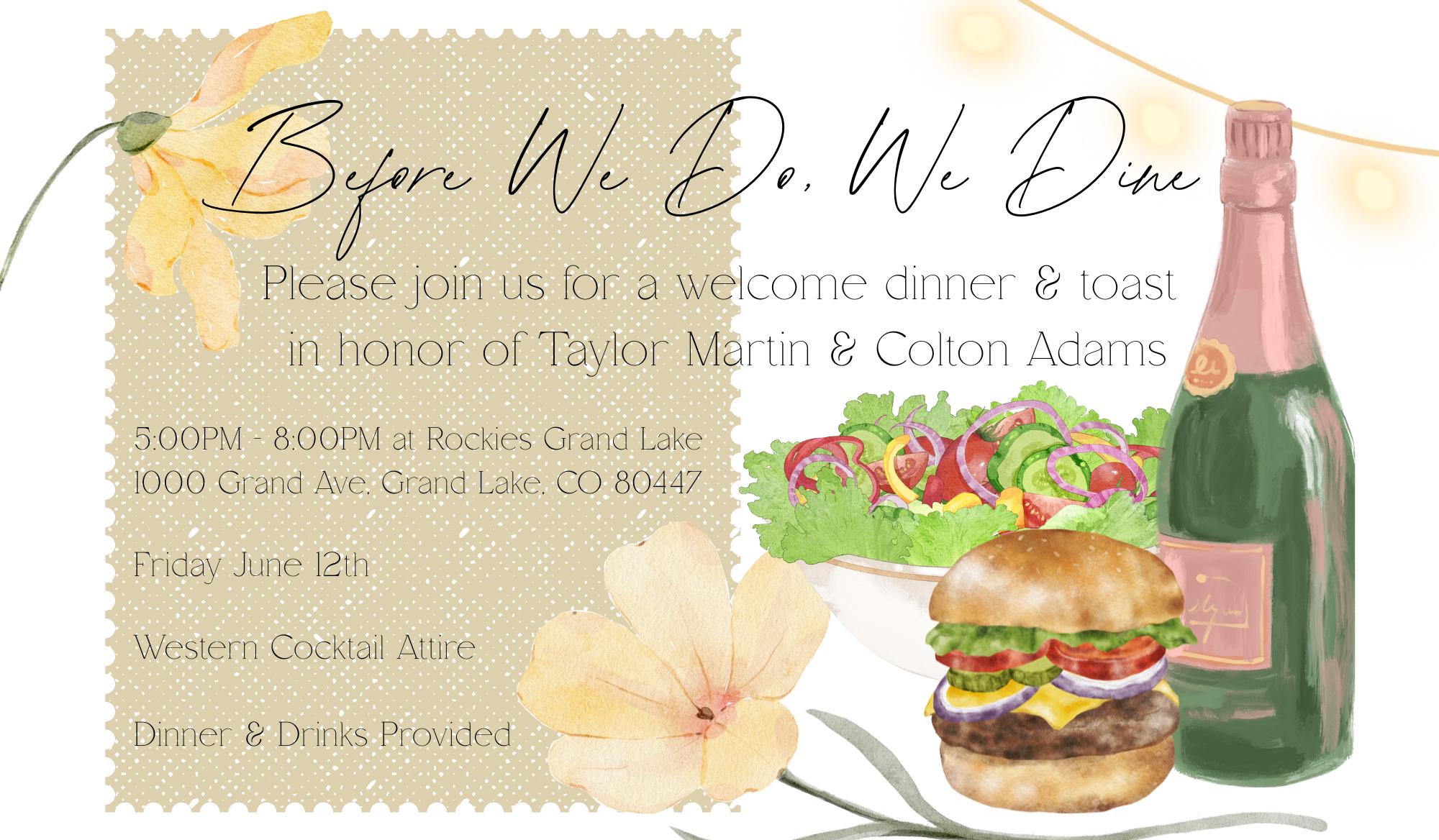 The Wedding Website of Taylor Martin and Colton Adams