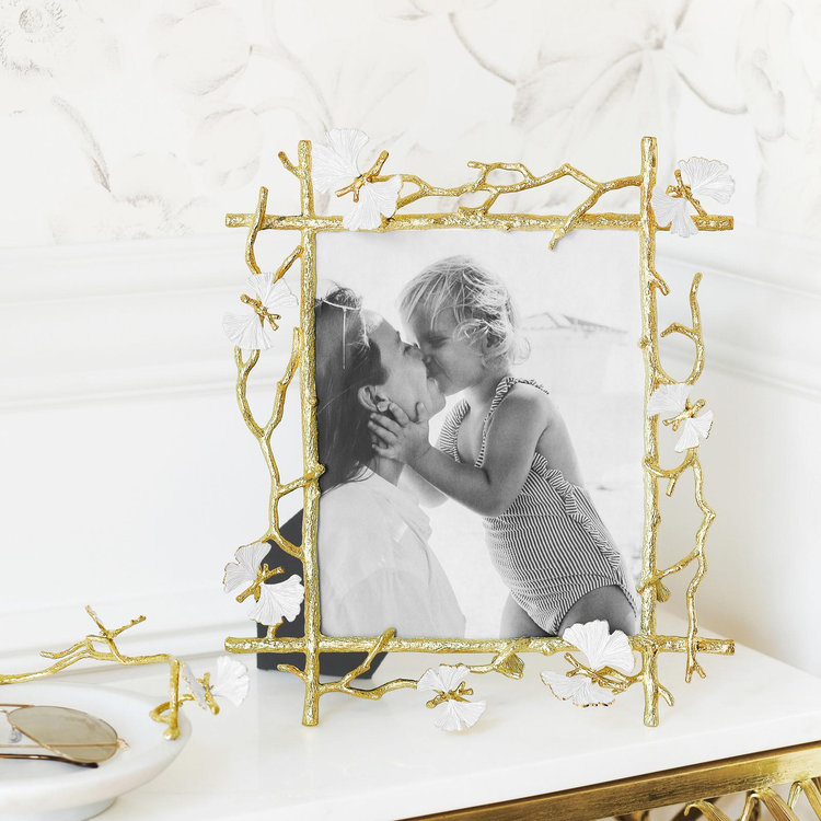 Michael Aram, Butterfly Ginkgo Gold Photo Frame | Zola