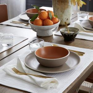 White Organic Airy Gauze Placemats (Set of 8)