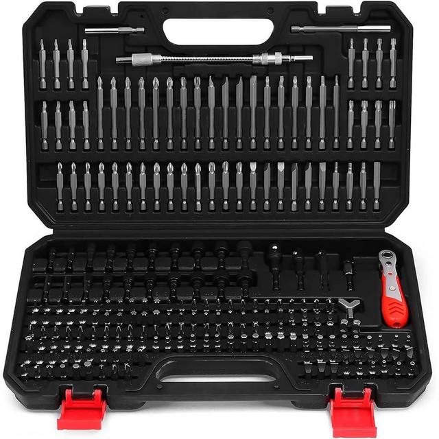 232-Piece Ultimate Screwdriver Bit Set - Security Bit Set, Screw Driver Bit Set, Magnetic Bit Set, Nut Driver, Ratchet Wrench, Bit H