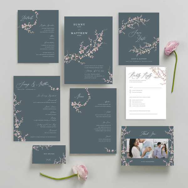 Zola Wedding Invitations - Sakura Portrait