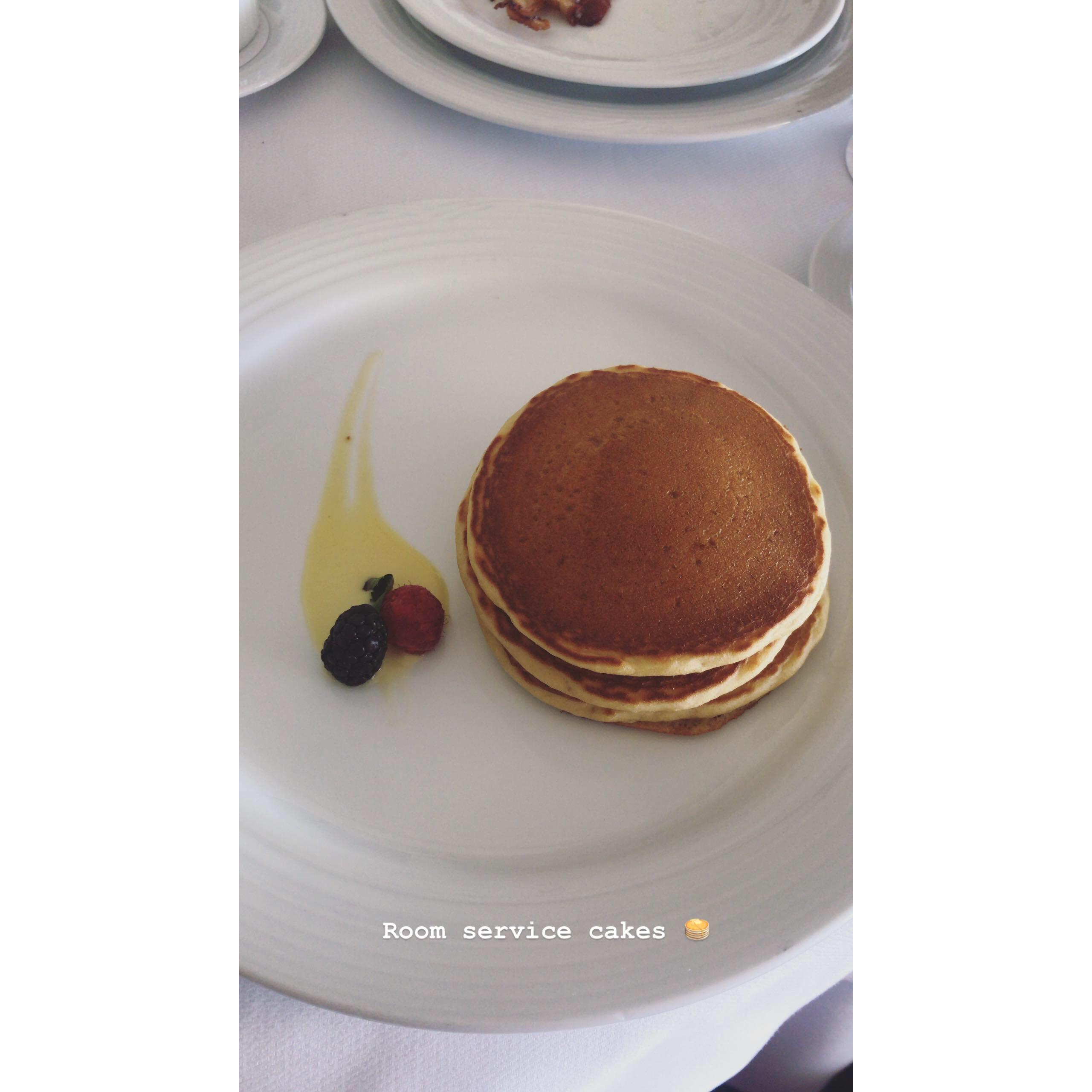 Breakfast delivered to the room :)