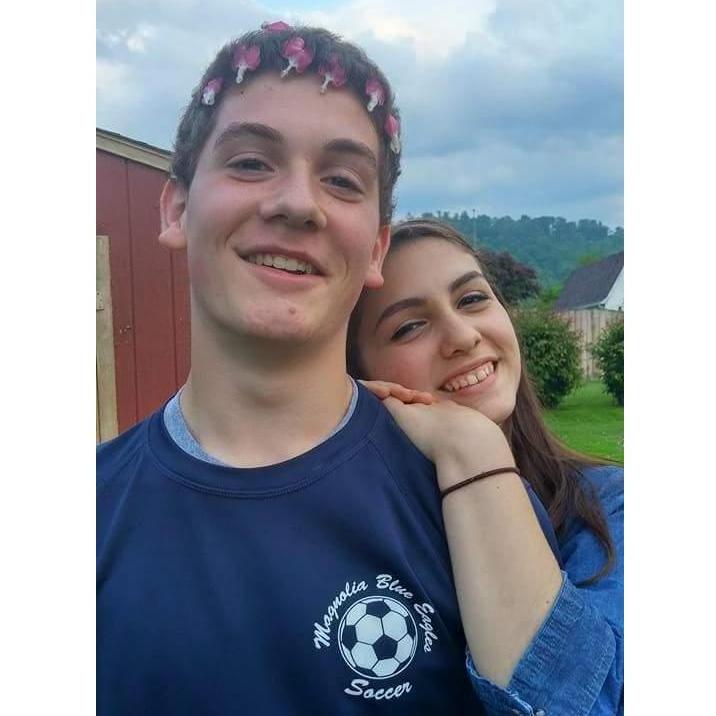 Lexy's 17th birthday party, goofing around.