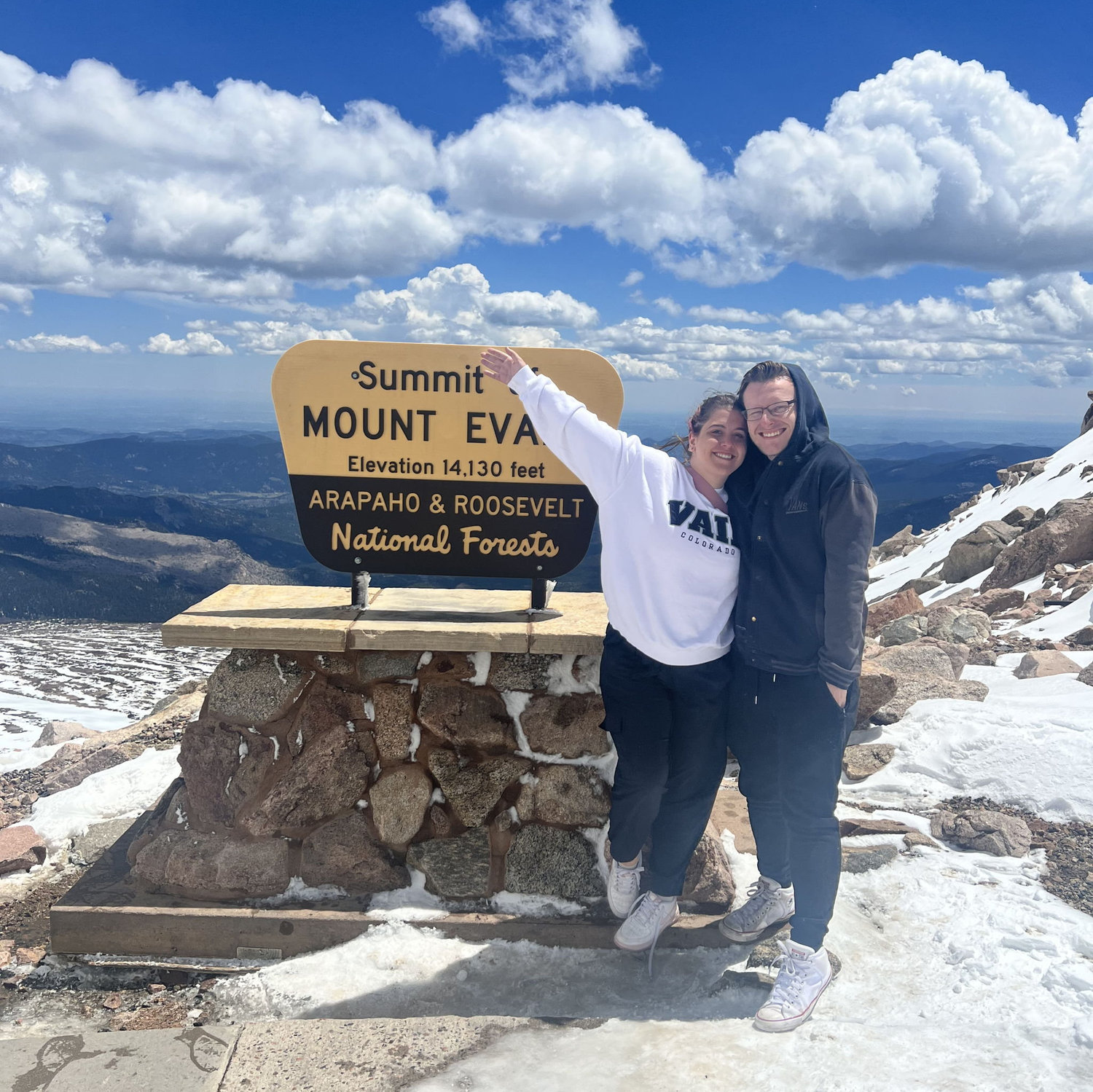 Summiting Mount Evans in CO