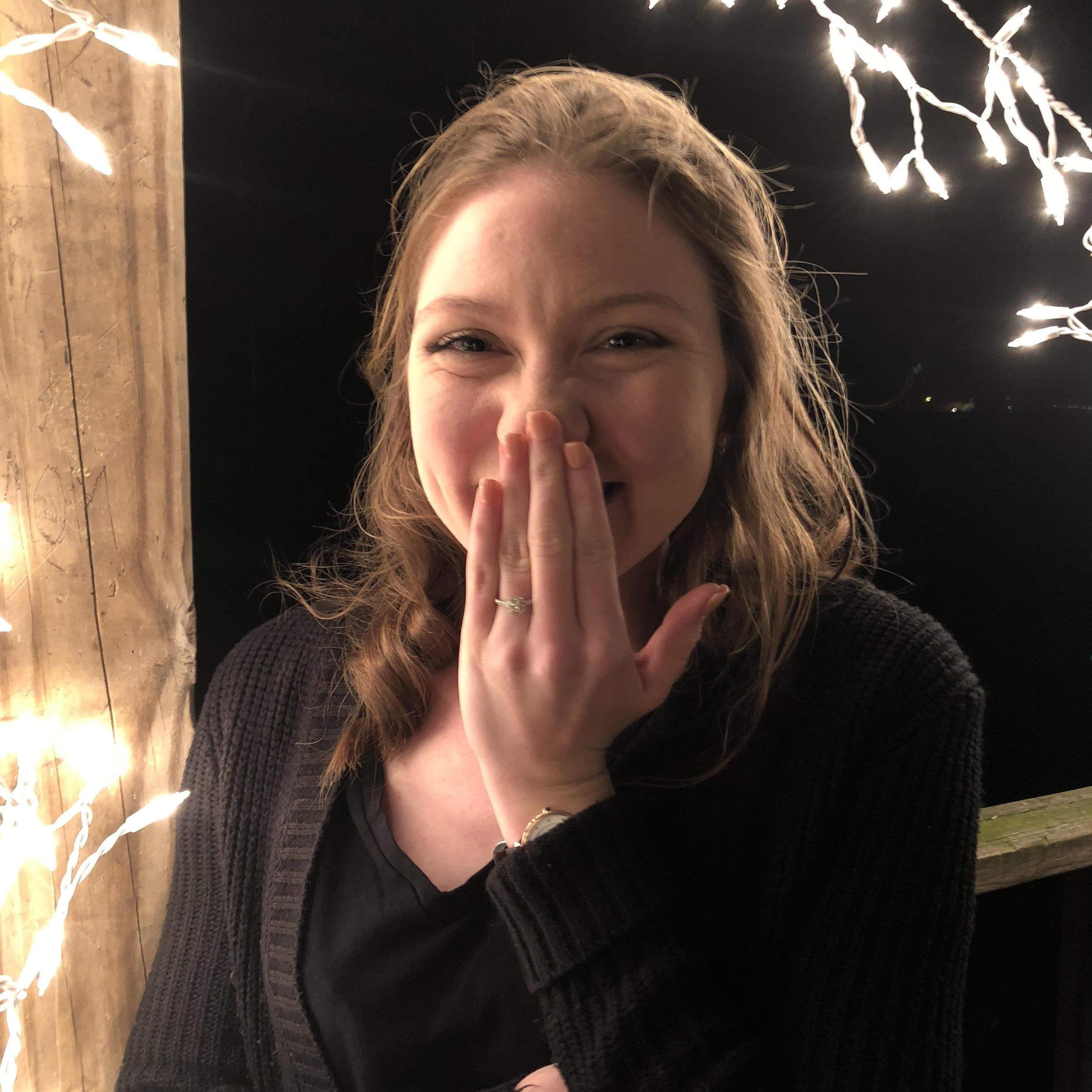The night I said,  "yes," before he asked!