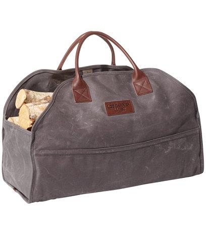 Waxed-Canvas Log Carrier