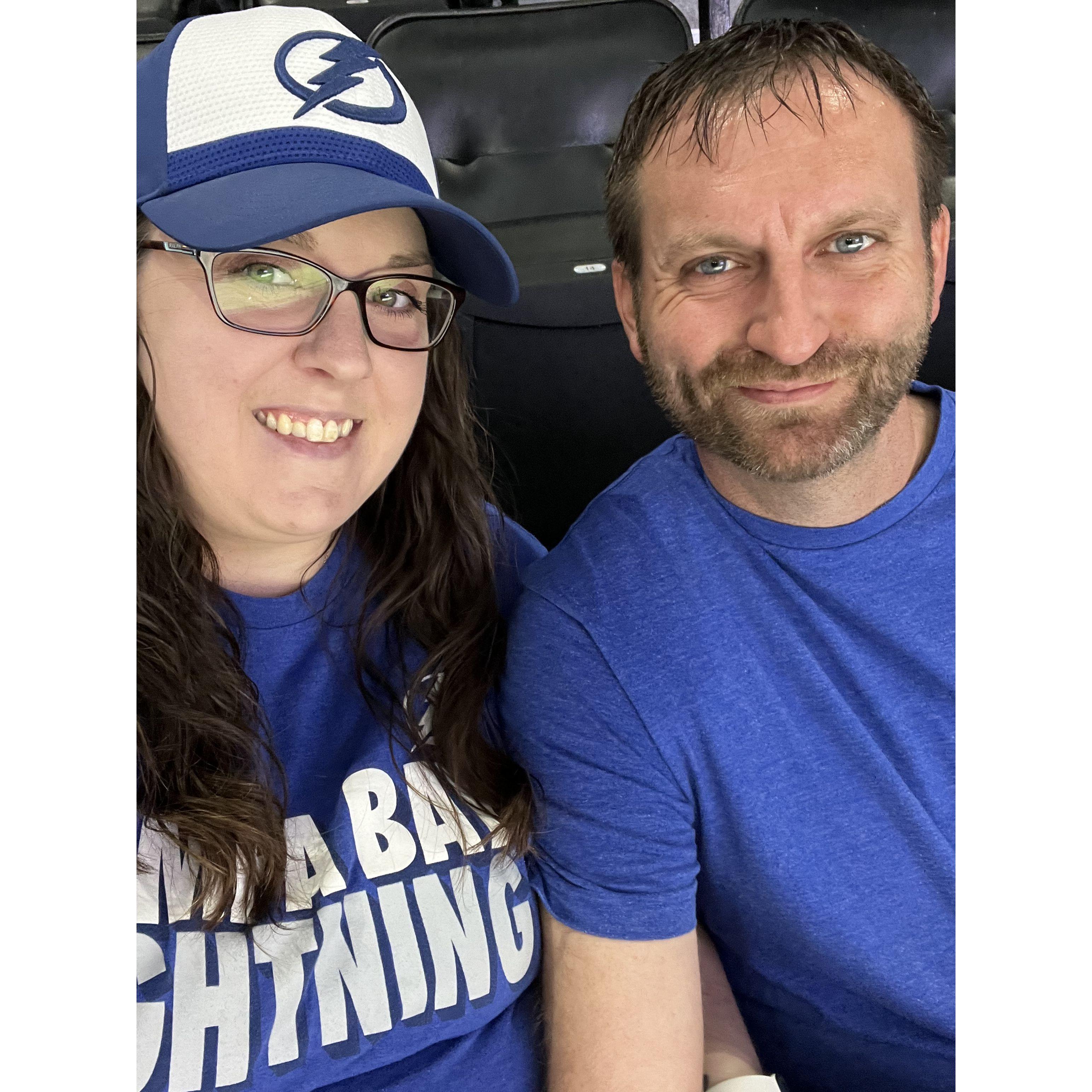 Kerri won a raffle at work and got free Tampa Bay Lightning Hockey Tickets September 2023