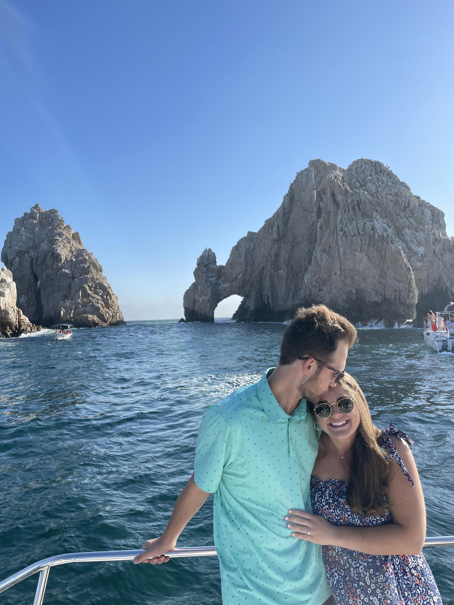 June 2021- Celebrating our engagement on the Rissalena.