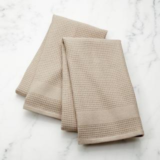 Sand Terry/Waffle Weave Dish Towels, Set of 2