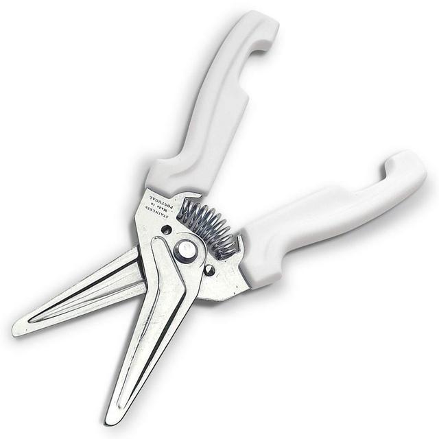 JERO Stainless Steel Kitchen Shears with Holder - Perfect For The Pampered Chef - Made In Portgal - Heavy-Duty Spring - Ideal For Kitchen Tasks, Herb Cutting, Or Floral Snips