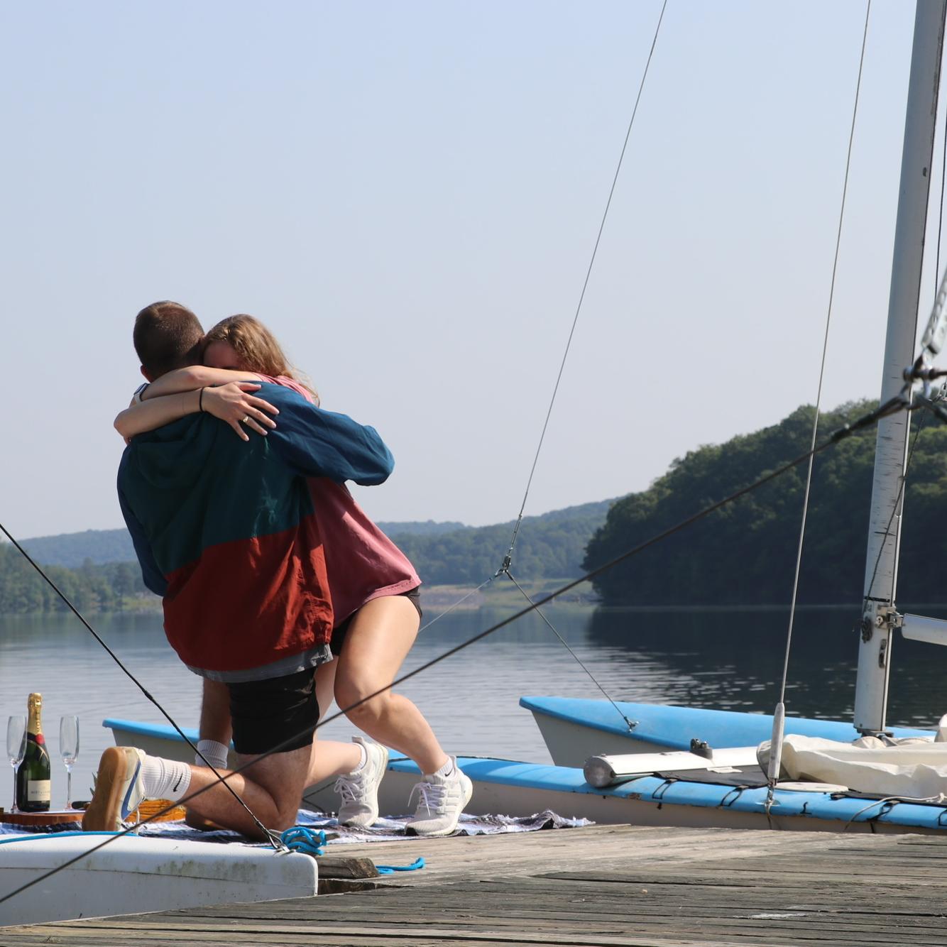 Courtney couldn’t keep it together — Mack pulled off this huge surprise at a place that was incredibly meaningful to both of us