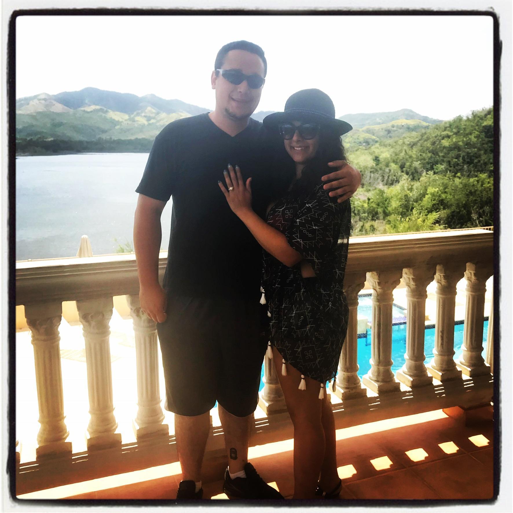 Right after Jonathan proposed in Puerto Rico.