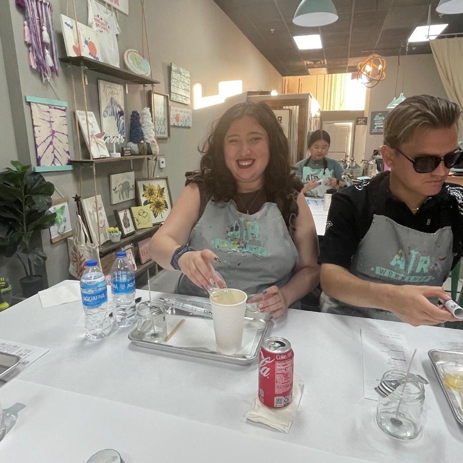 Clayman and Alanna making candles 

Alanna’s was called girlhood 
Clayman’s was called cowboy killer’s mech suit