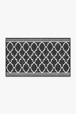 Outdoor Varia Trellis Black Rug 3'x5'