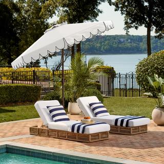 Venice Single Scallop Outdoor Umbrella