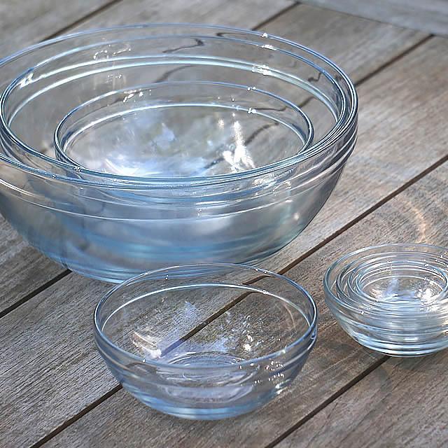 Glass Nesting Bowl Set (10-Piece)