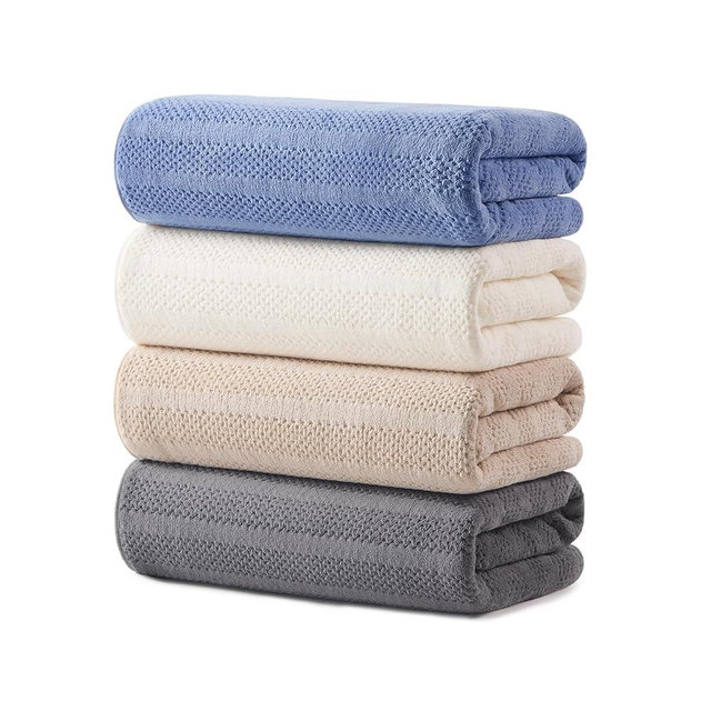 ECOLOOK 4 Pack Microfiber Bath Towels, 31 x 63 inches Extra Large Bath Towel Set, Super Soft Highly Absorbent Bath Towels Set of 4, Quick Dry Lightweight Bathroom Towels for Spa, Pool, Gym, Multicolor