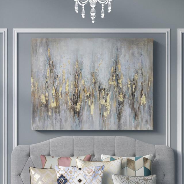 'Gleaming Gold' Oil Painting Print on Wrapped Canvas