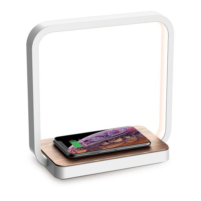 Bedside Lamp Qi Wireless Charger LED Desk Lamp with Touch Control 3 Light Hues,Table Lamp Eye-Caring Reading Light for Kids, Adults, Home, Dorm and Office,Wireless Charge for All Qi Devices