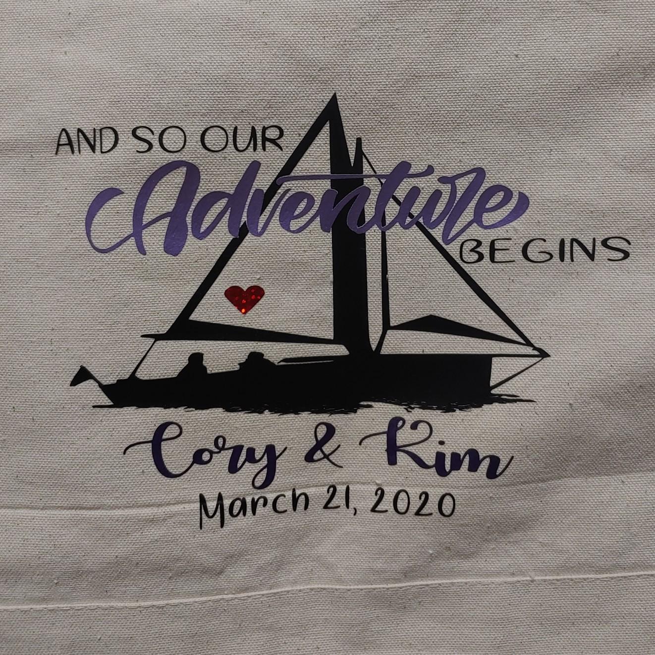 We've gone on many adventures in our 5 years together. But this will be our biggest adventure yet!! (Thank you Amy Strout for the wonderful design!!)