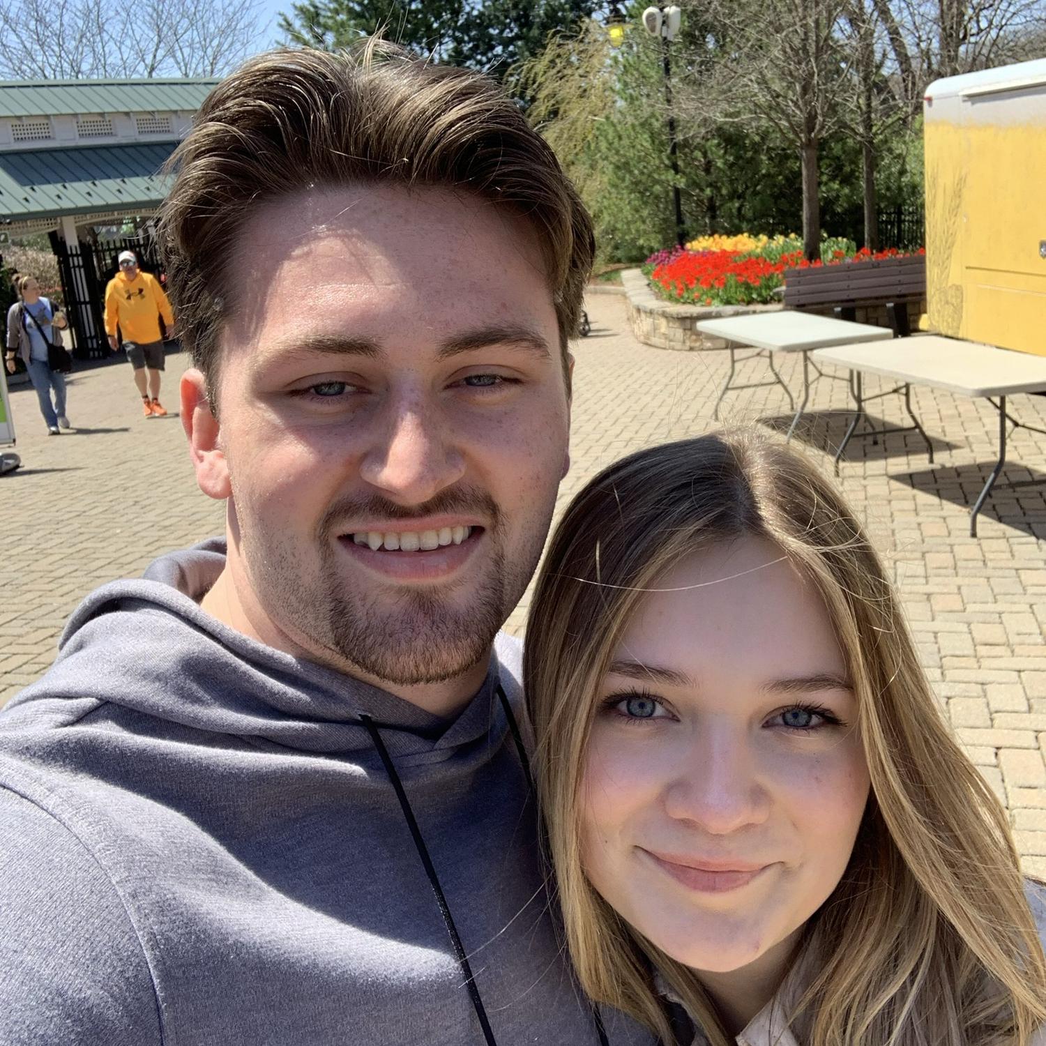 Our first selfie together. (captured at the Cincinnati zoo)